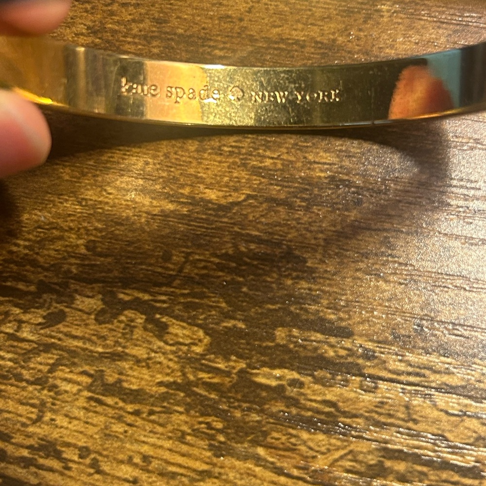 Kate Spade NY Best Friend Ever Bangle – Gold-Tone Bracelet with Engraved Sayings - Picture 7 of 9